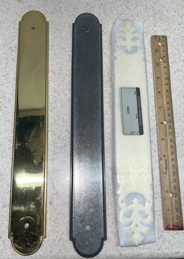 Lot of 3 Baldwin Push Plates *READ*