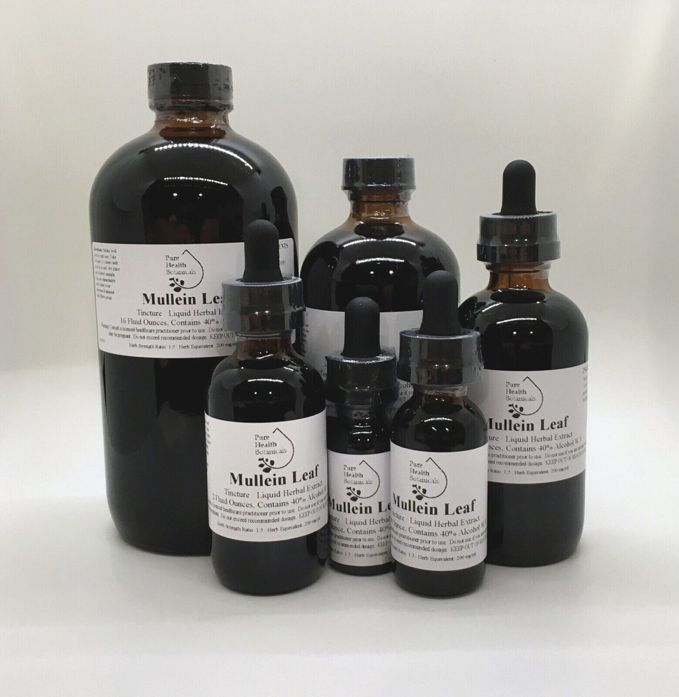 Mullein Leaf Tincture, Extract, Verbascum Thapsus, Multiple Sizes, Best Quality