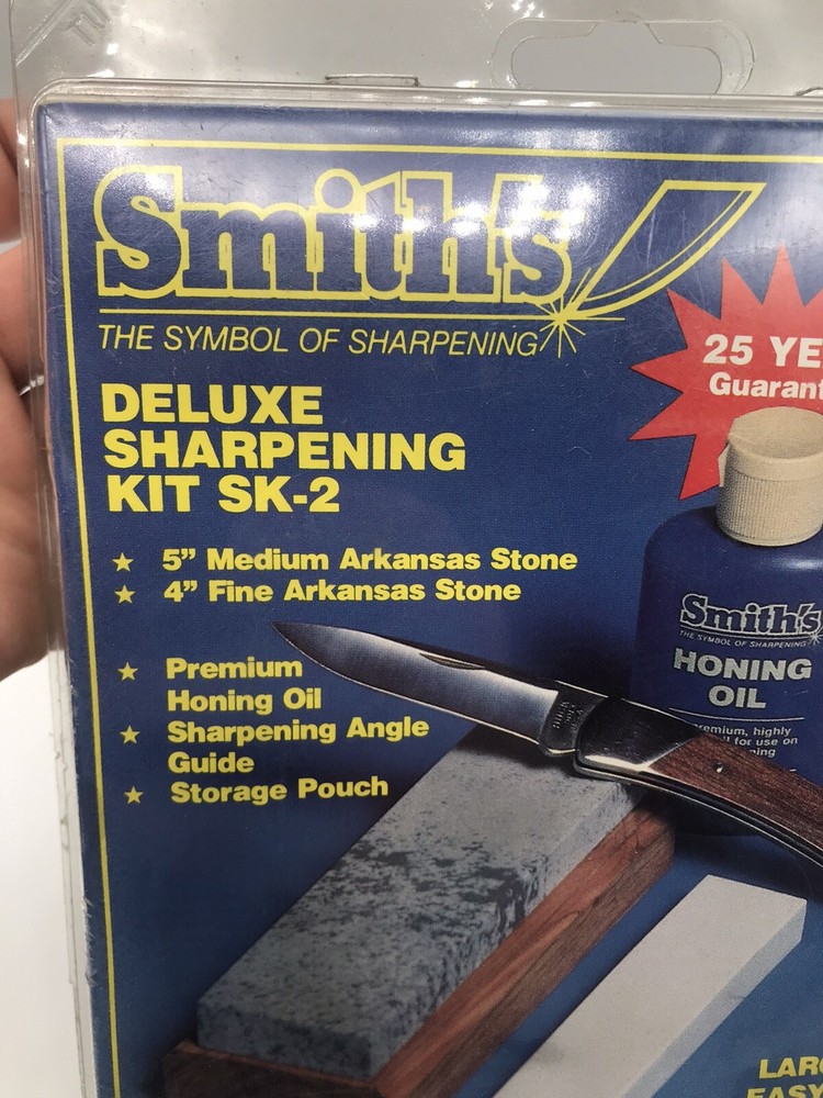 Knife Sharpening Smith's SK2 2-Stone Sharpening Kit - Tools & Home Improvement