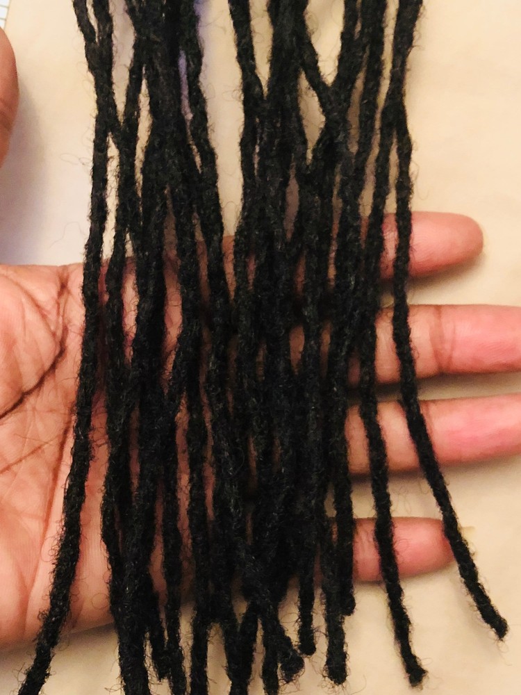 100% Human Hair Dreadlocks Handmade - Single Loc