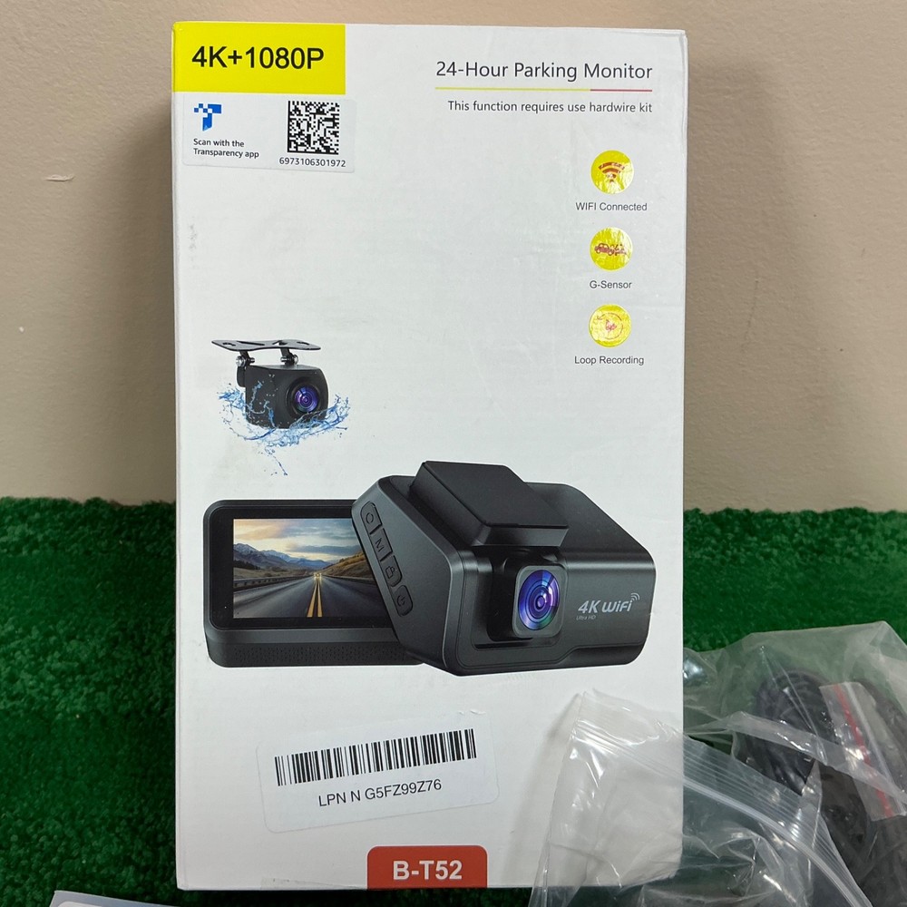 New 4K dashcam WiFi loop recording