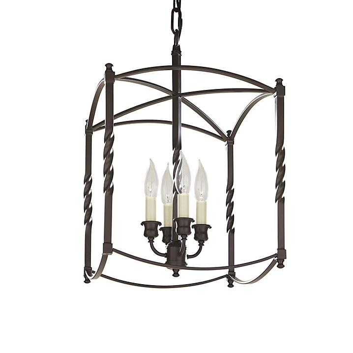 Ballard Designs Carriage House Pendant - Dark Bronze, Size: Large