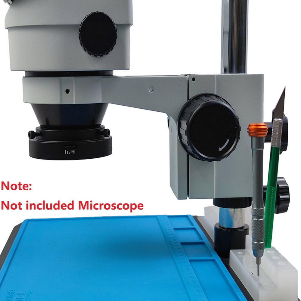 6500-7000K USB 72 LED Ring Light Microscope Illuminator Adjustable Focus Lamp