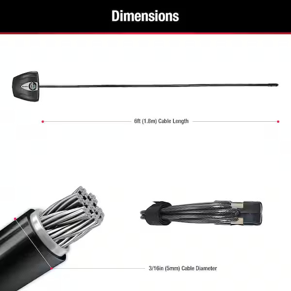 Python Cable Lock for Trail Camera Outdoor Equipment Locking Security Adjustable