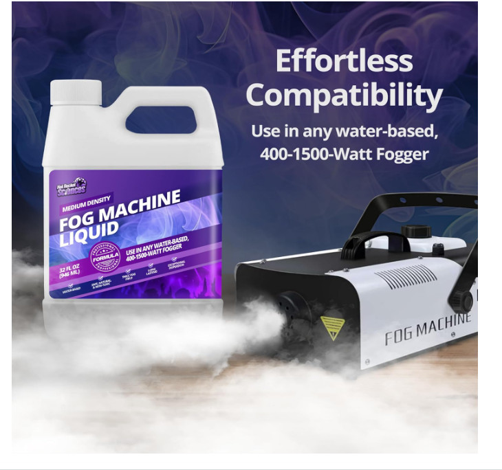32oz Fog Machine Liquid Smoke - Medium Density Machine, 32 oz (1 Quart)