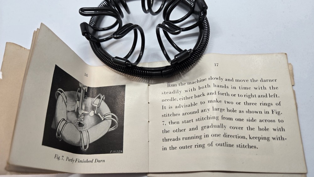 Vintage Singer Stocking Darner Sock Darner Original Manual