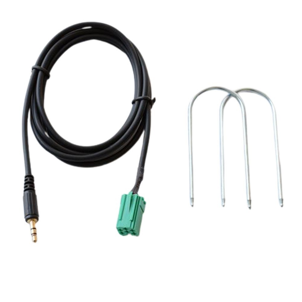 Adapter Cable Part Input Adapter MP3 150cm 2005-2011 Aux Black For Clio
