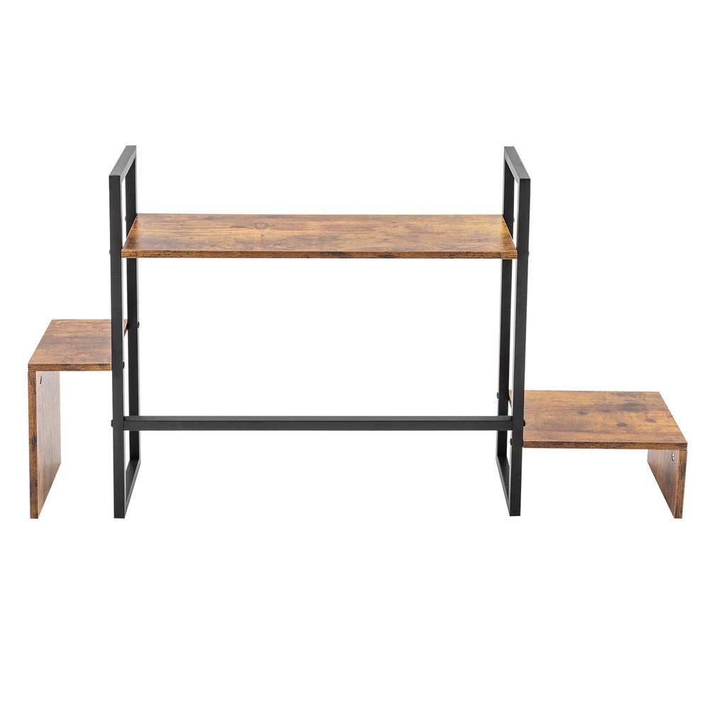 Countertop Computer Rack Desk Storage Organizer Desktop Bookshelf Display Shelf