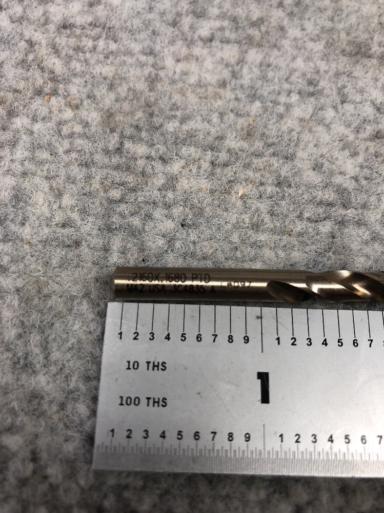 12 Pcs PRECISION TWIST DRILL SR2935 Size .2160