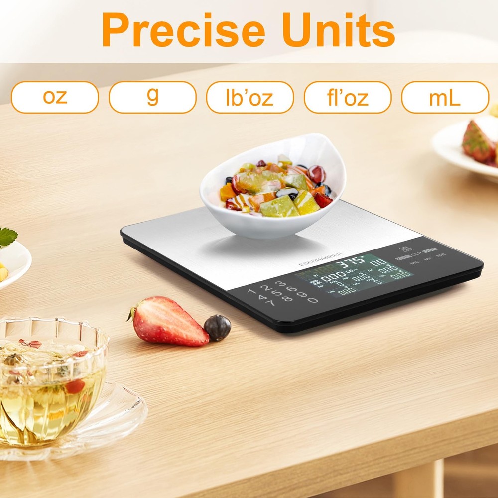Food Scale with Nutritional Calculator, Calorie Scale, Kitchen Scales Digital...
