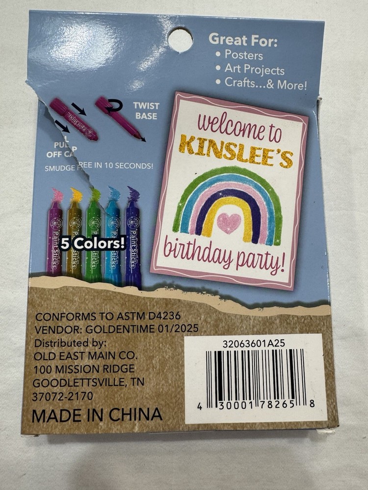 Crafters Closet 5 Pc Paint Sticks