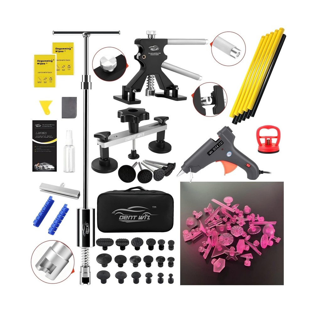 Car Dent Puller Kit, Paintless Dent Remover Tool with High Viscosity Puller T...
