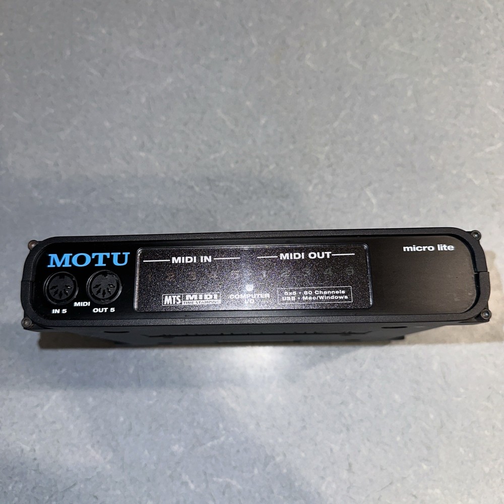 MOTU MicroLite 5x5 USB Bus-Powered MIDI Interface READ DESCRIPTION!!!