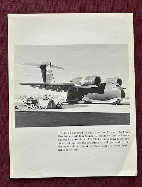 Boeing YC14 Progress Reports 1975, 1977