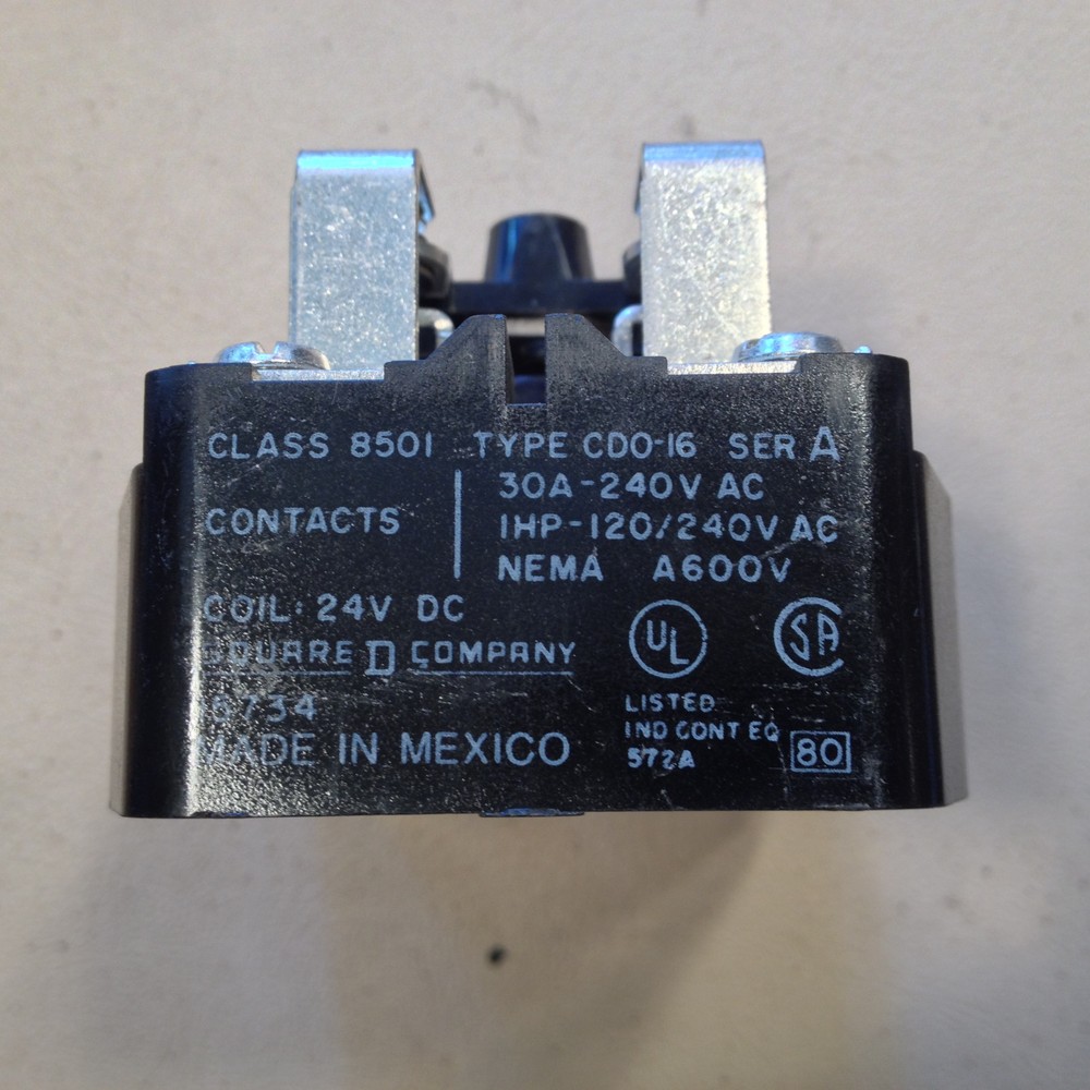 Square D Type CDO-16 Relay , 24vdc
