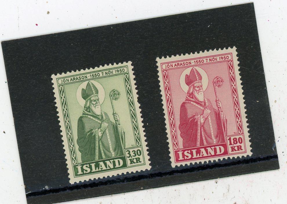 Iceland 1950 Scott# 269-70 Mint LH