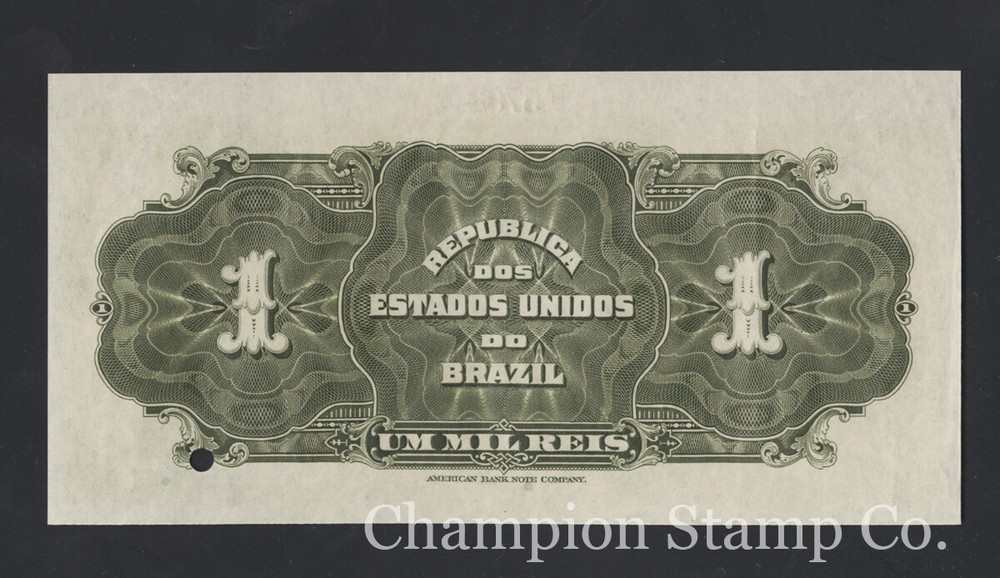 Brazil Banknote Specimen Catalog 6s