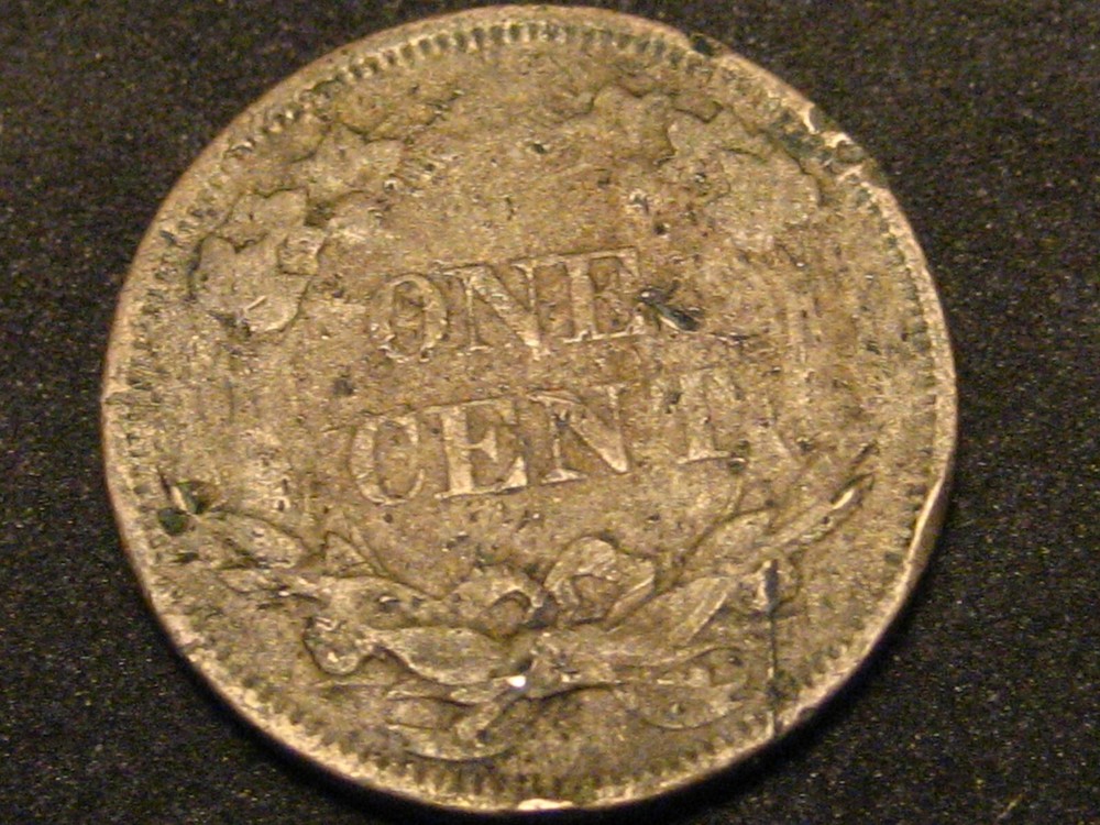 1858 SL Flying Eagle Cent XF Detail