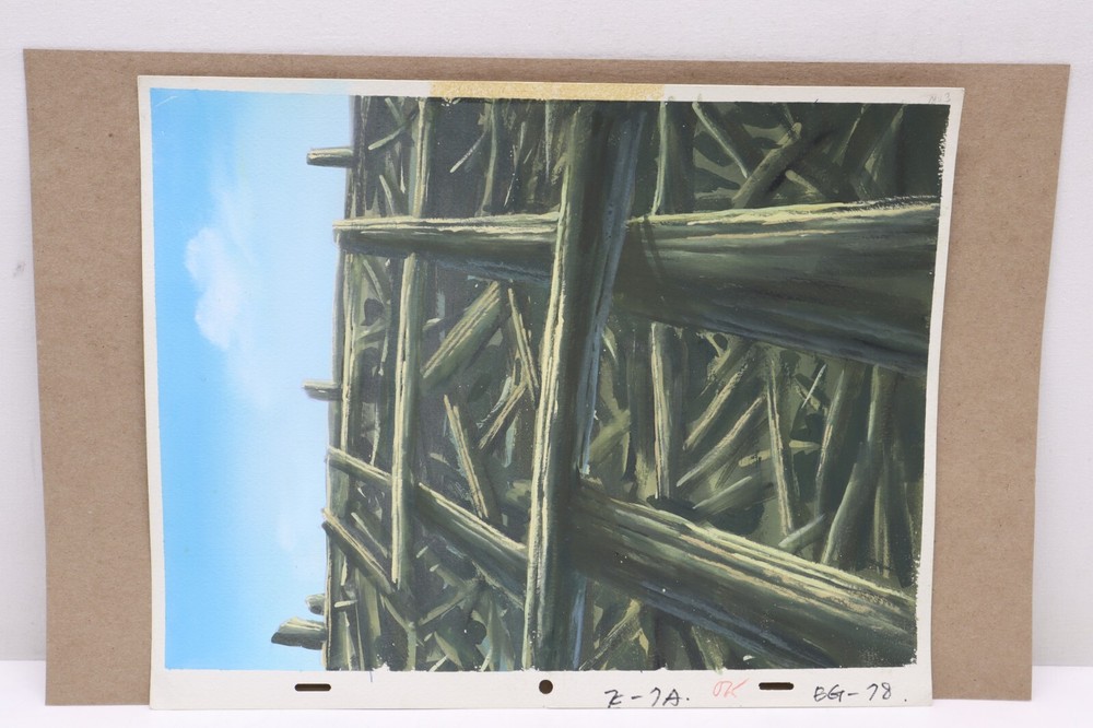 Original Hand Painted Animation Production Background (231-45)
