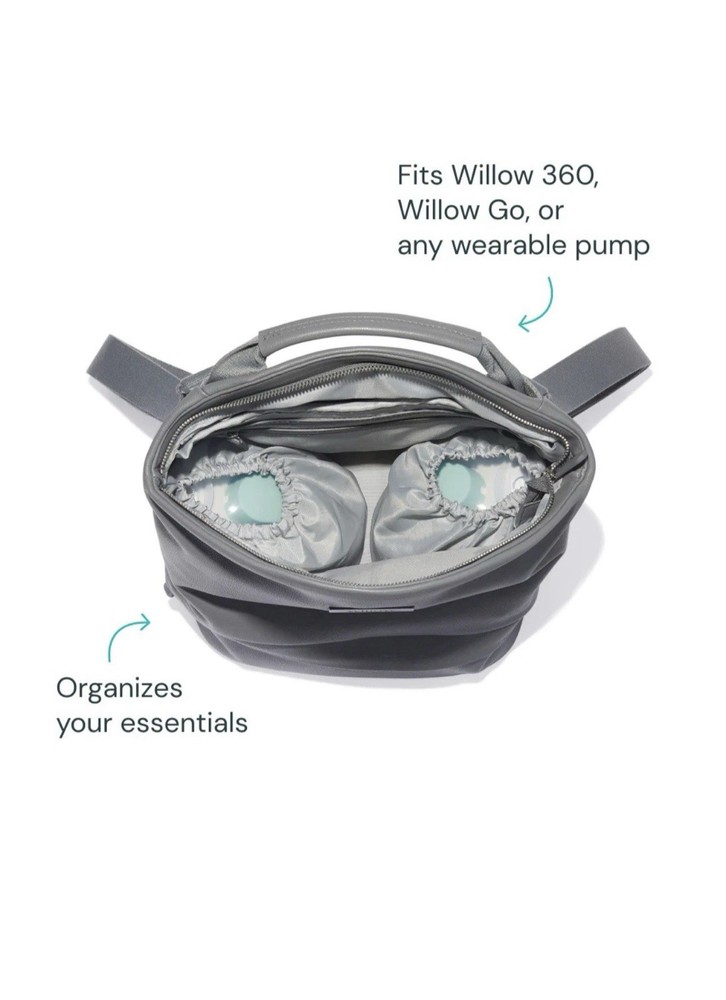 Willow Pump Anywhere Bag Breastfeeding Nursing Backpack Shoulder Tote Gray
