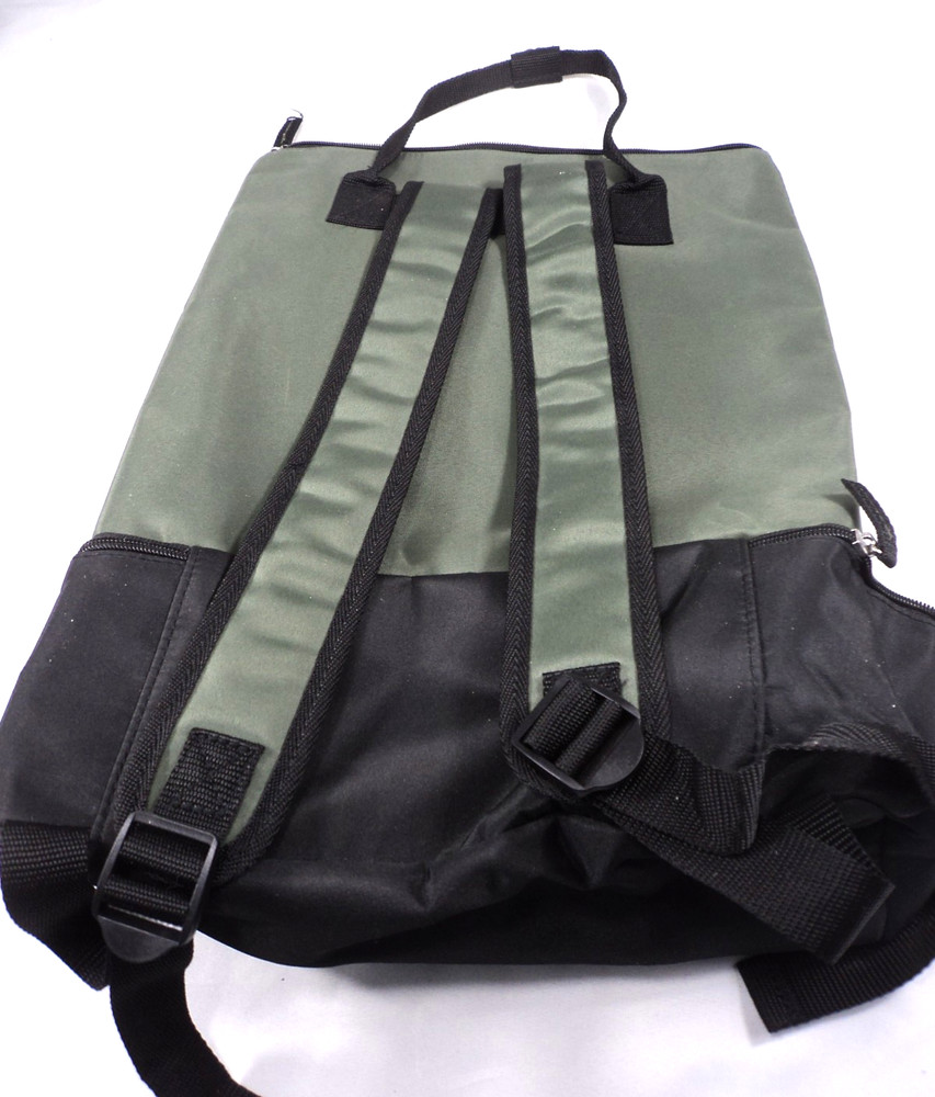 DSW Olive Green and Black Backpack with a Dedicated Shoe Compartment