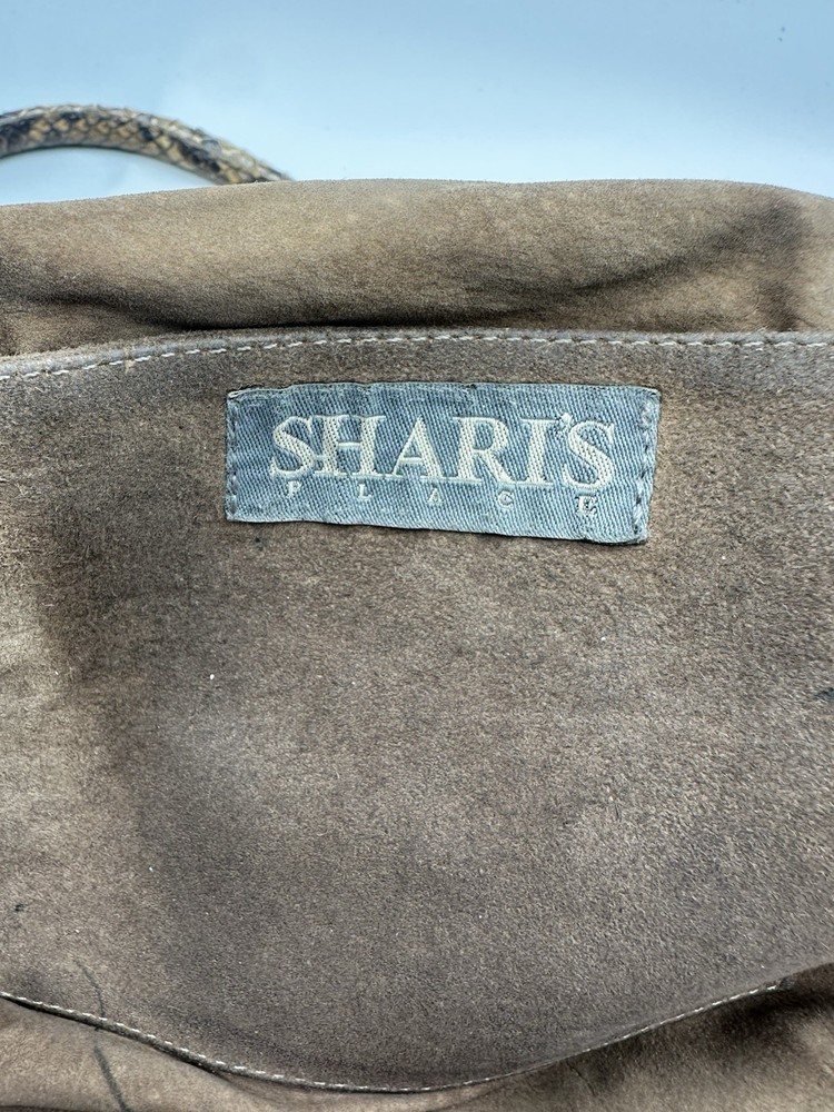 ADRIANA CASTRO PYTHON SNAKESKIN HOBO TOTE SHOULDER HANDBAG