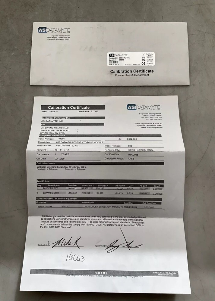 ASI DATAMYTE 600-SAUTNU HANDHELD DATA COLLECTOR