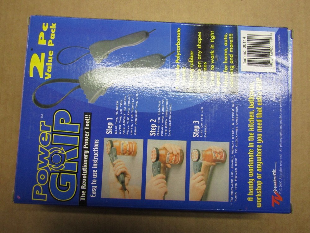 Power Hand Grip 2-Piece Value Pack Revolutionary Power Tool in Box