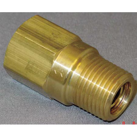1/8" Fnpt X Mnpt Brass Piston Spring Check Valve, Chk Brs 210-2F2m-B