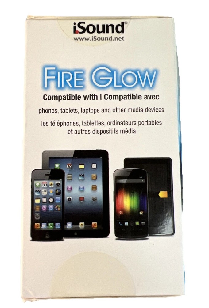 iSound Fire Waves Color Changing Bluetooth Speaker Black & Red