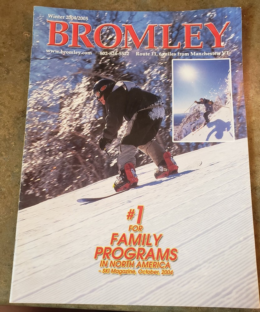 7- BROMLEY, VT SKI AREA TRAIL MAPS ALL DIFF. YRS BROCHURES & TRAIL MAPS. SEE