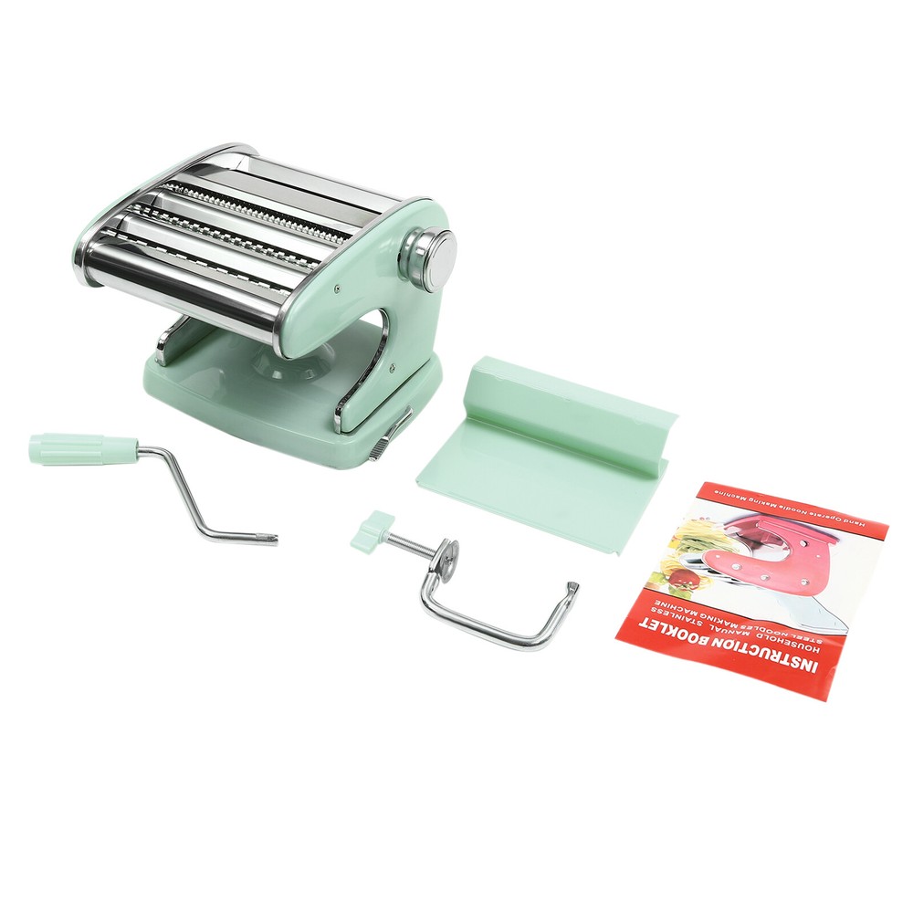 Manual Pasta Maker Machine 6 Adjustable Thickness Settings Lasagna/Dumpling Skin