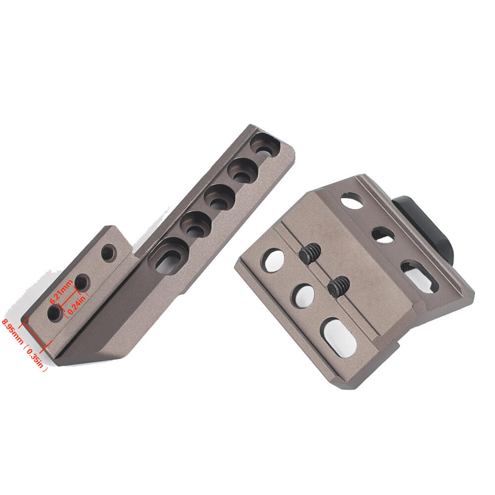 WADSN Tactical Picatinny Offset Mount Base Left / Right Side Flashlight Mount