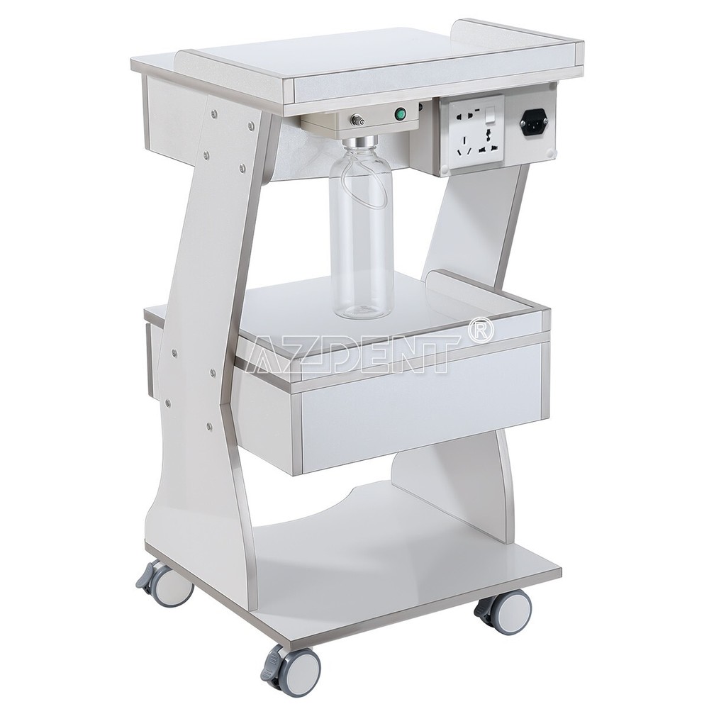 Three Layer Dental Trolley Built-in Socket With Auto-Water Supply System Acrylic