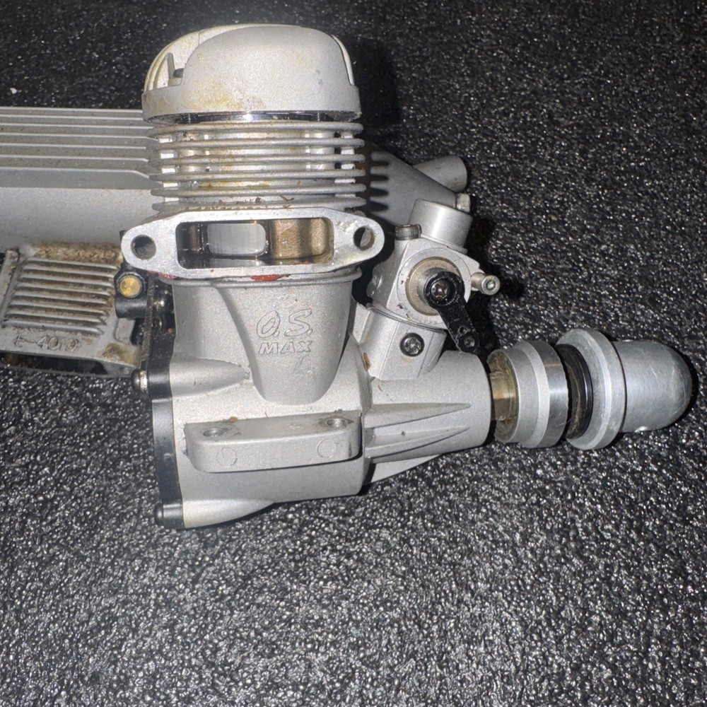 OS MAX-65LA RC Airplane 2-Stroke Glow Engine with E-4010 Muffler NICE
