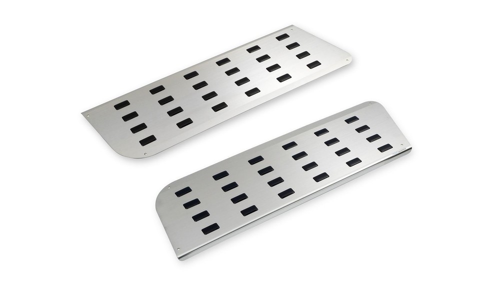 Mercedes Sprinter 2006-2018 Black Silver Front Inner Step Covers