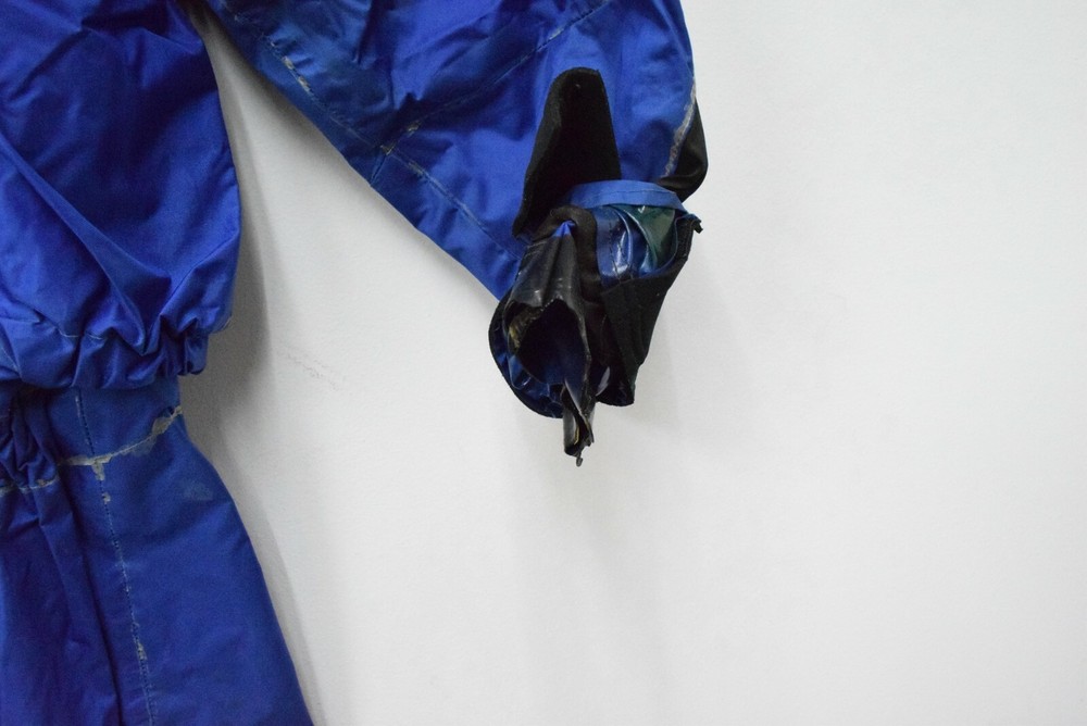 Stohlquist Medium M Blue Drysuit Rough Shape