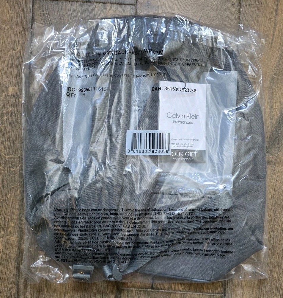 Calvin Klein Eternity Backpack Grey