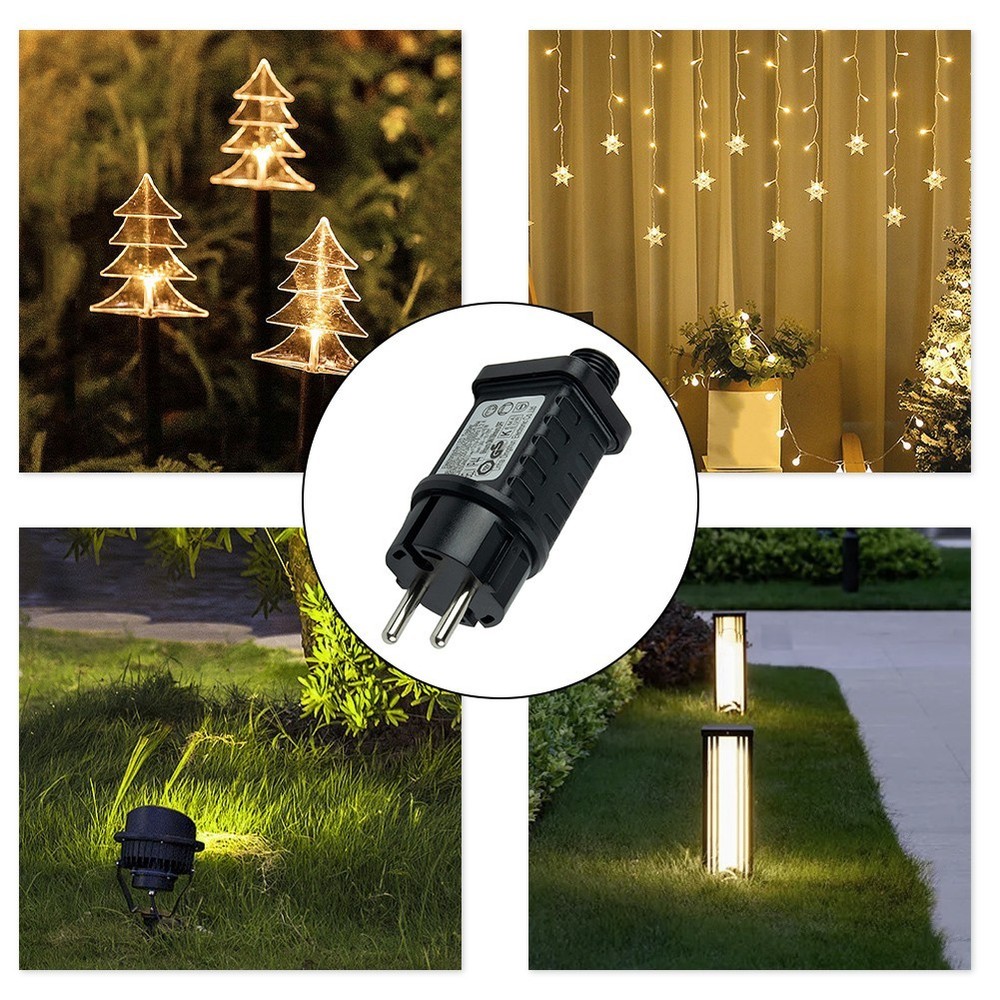 Christmas Lighting Adapter Lighting Transformer String Light Waterproof IP44