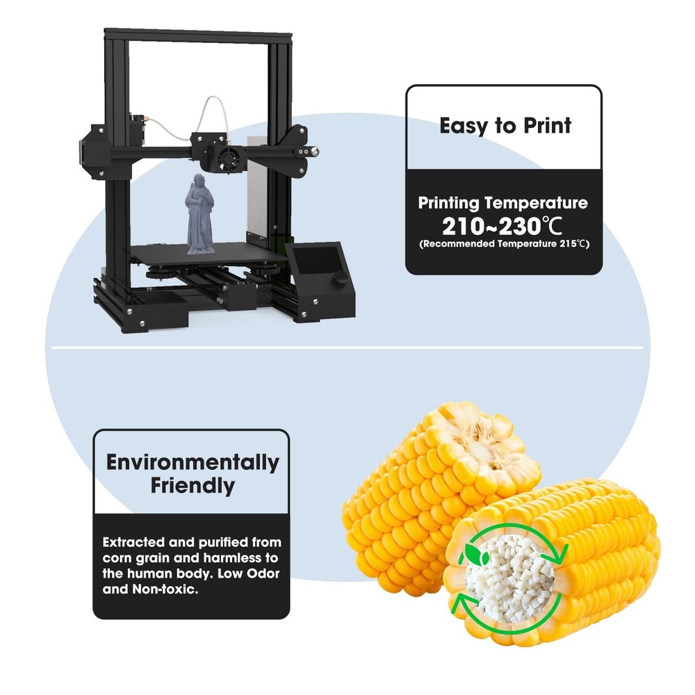PLA Pro (Plus) Filament 1.75mm, 3D Printer Filament PLA+, Cardboard Spool 3D ...