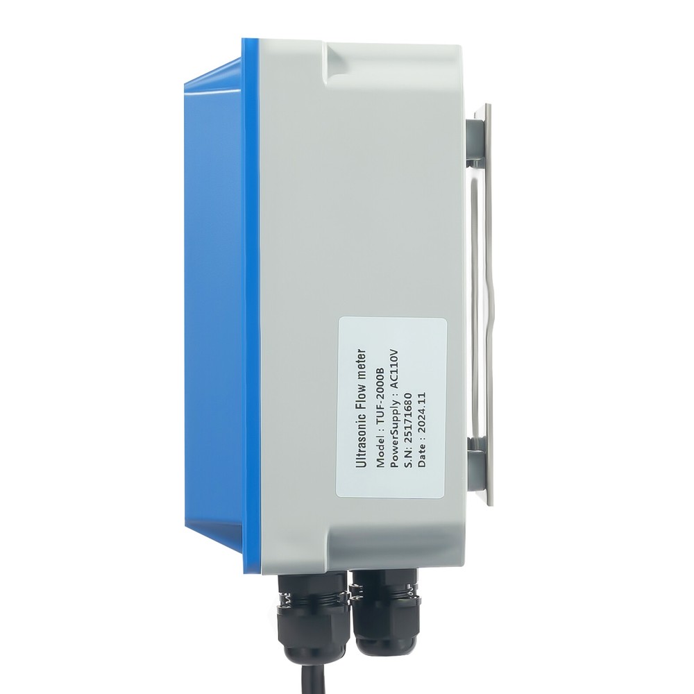 TUF-2000B Ultrasonic Flow Meter Digital Liquid Flowmeter Wall Mount DN20-700mm