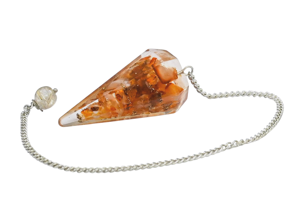 Carnelian Orgone Pendulum