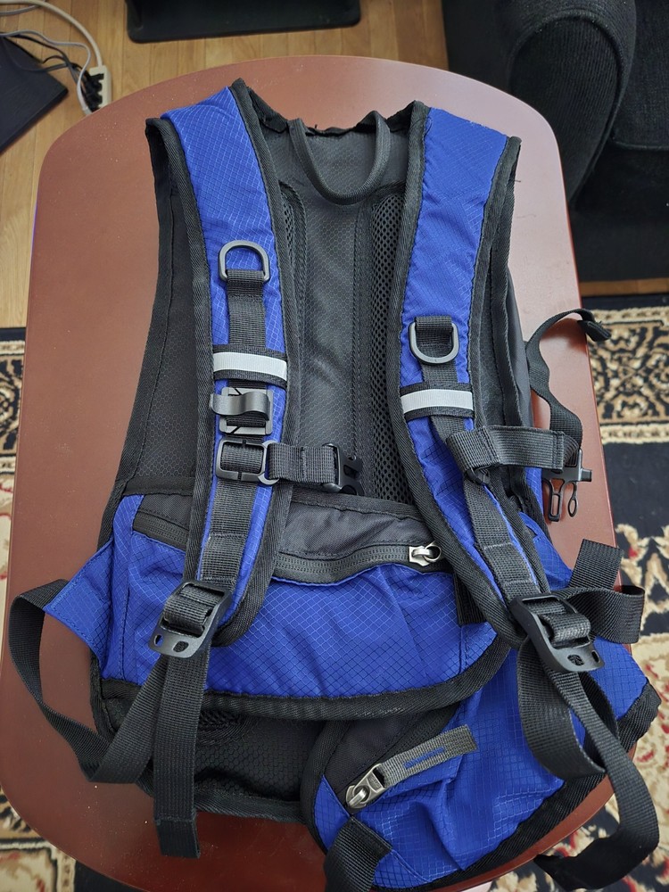 Hydration Pack Backpack with 3L Water Bladder- Outdoor- Blue and Black