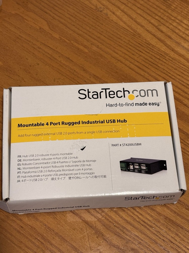 StarTech 4-Port USB 2.0 Hub ST4200USBM Open Box