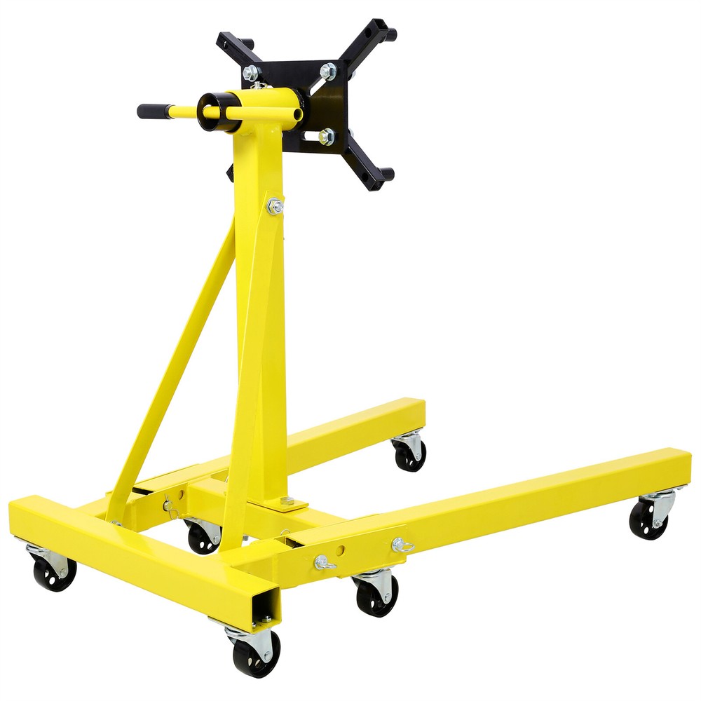 Folding Engine Stand 2000 LBS Capacity 360° Rotating Adjustable Motor Hoist