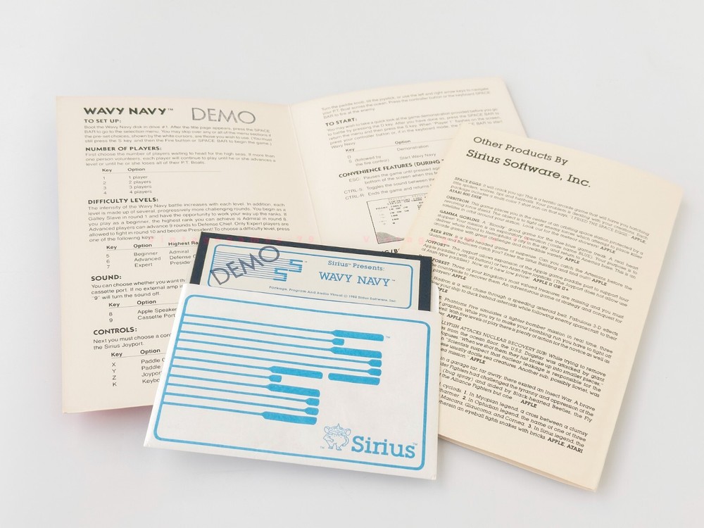 Wavy Navy - Sirius Software - 1982 / Apple II