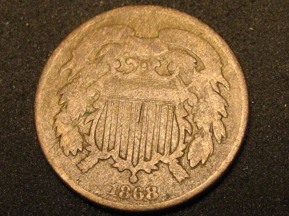 1868 Two Cent Piece