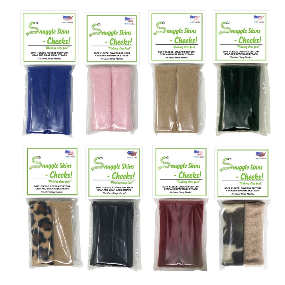 Snuggle Skins Cheeks! - CPAP Straps Covers - No More Strap Marks!