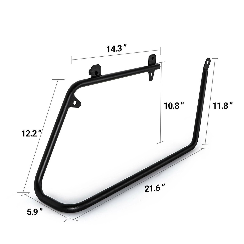 Saddlebags Conversion Mount Brackets Kit For Harley Dyna Models FLH Fat Bob FXDF