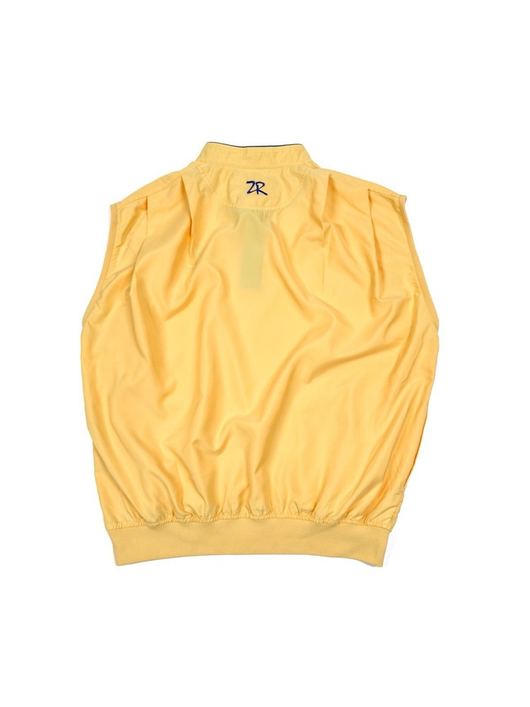 Zero Restriction Men’s L - Golf Vest Snap Pullover Willow Brook CC Yellow